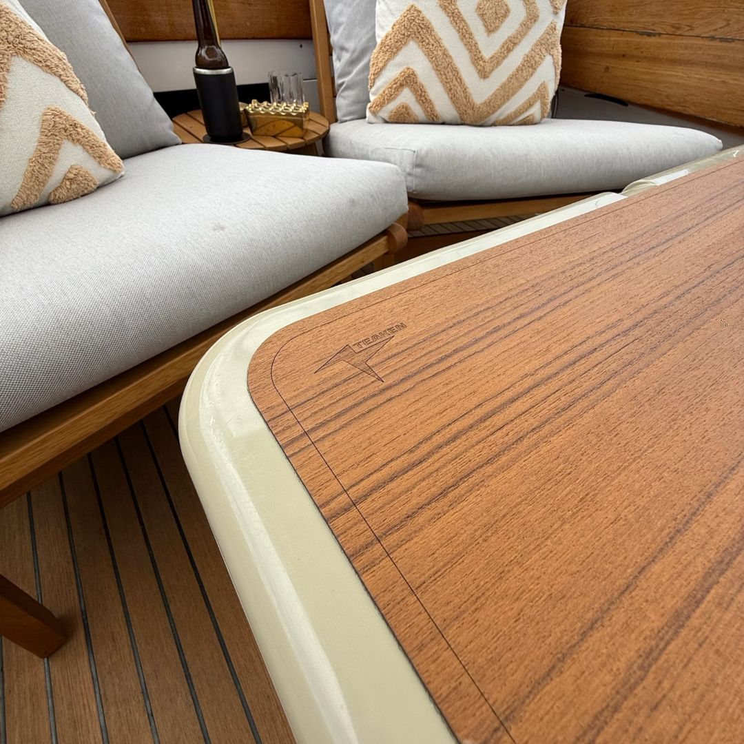 Teak wood YETI Cooler/ ESKY non-slip pad.